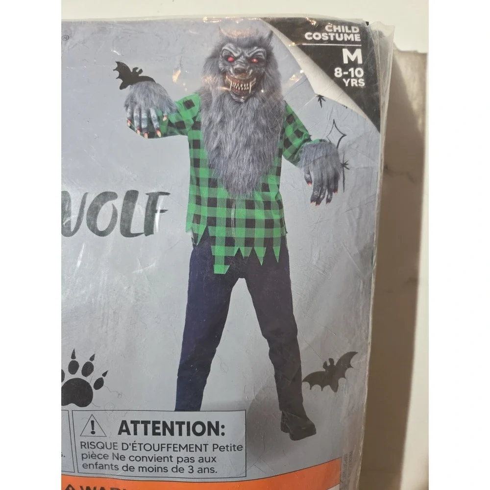 Spooktacular Creations Werewolf Cosplay Halloween Costume Sz Childs Medium 8-10